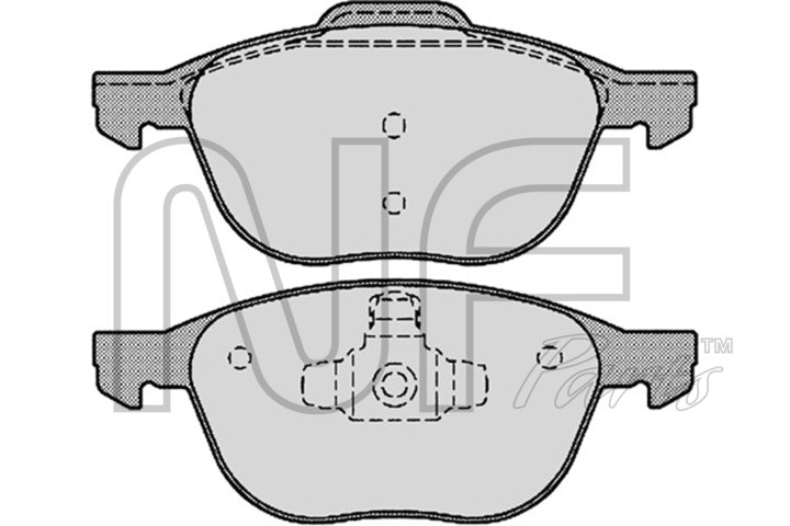 NF PARTS stabdžių trinkelių rinkinys, diskinis stabdys NF0011191